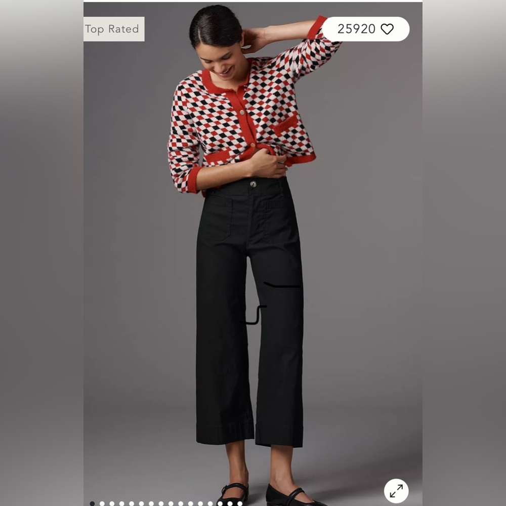 Maeve Black Cropped Jeans